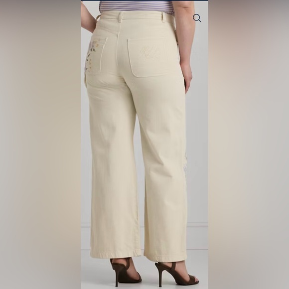 Lauren Ralph Lauren
Petite Floral High Rise Wide Leg Jeans size 10P - Picture 2 of 16